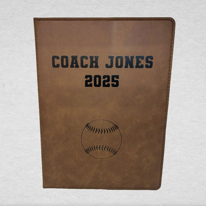 Customized Baseball Padfolio