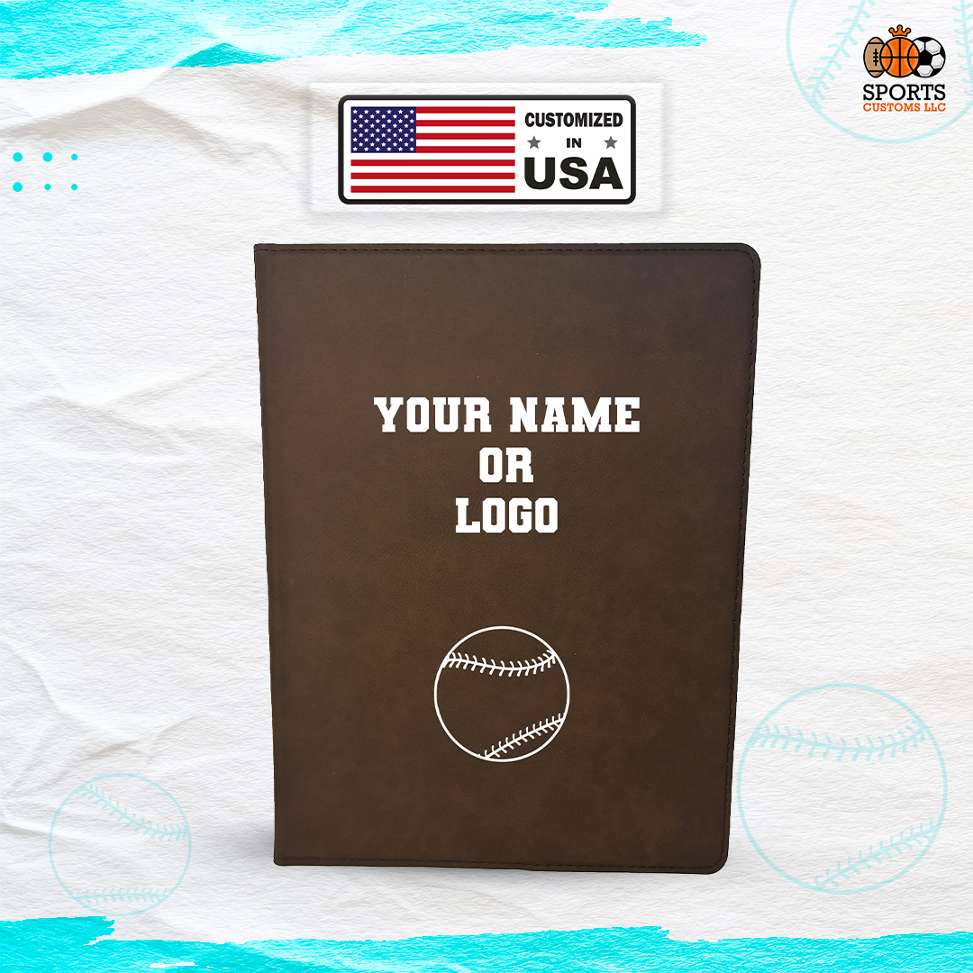 Customized in USA Baseball Padfolio