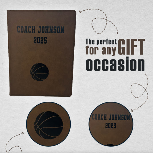 Customized Basketball Padfolio perfect gift 