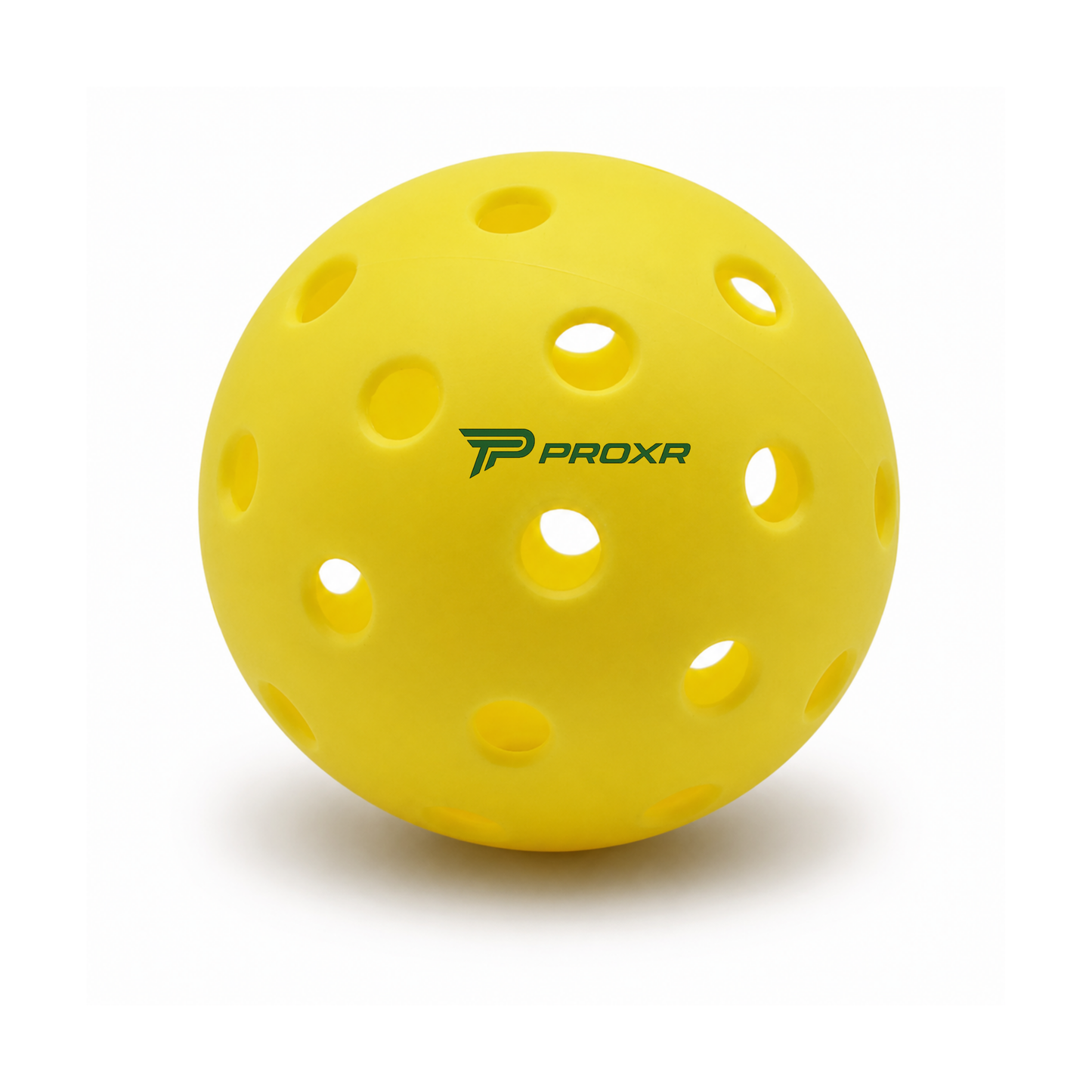 Customized Blank Pickle Balls, 3 Pack X40 Outdoor Pickleballs with a custom logo in the middle.