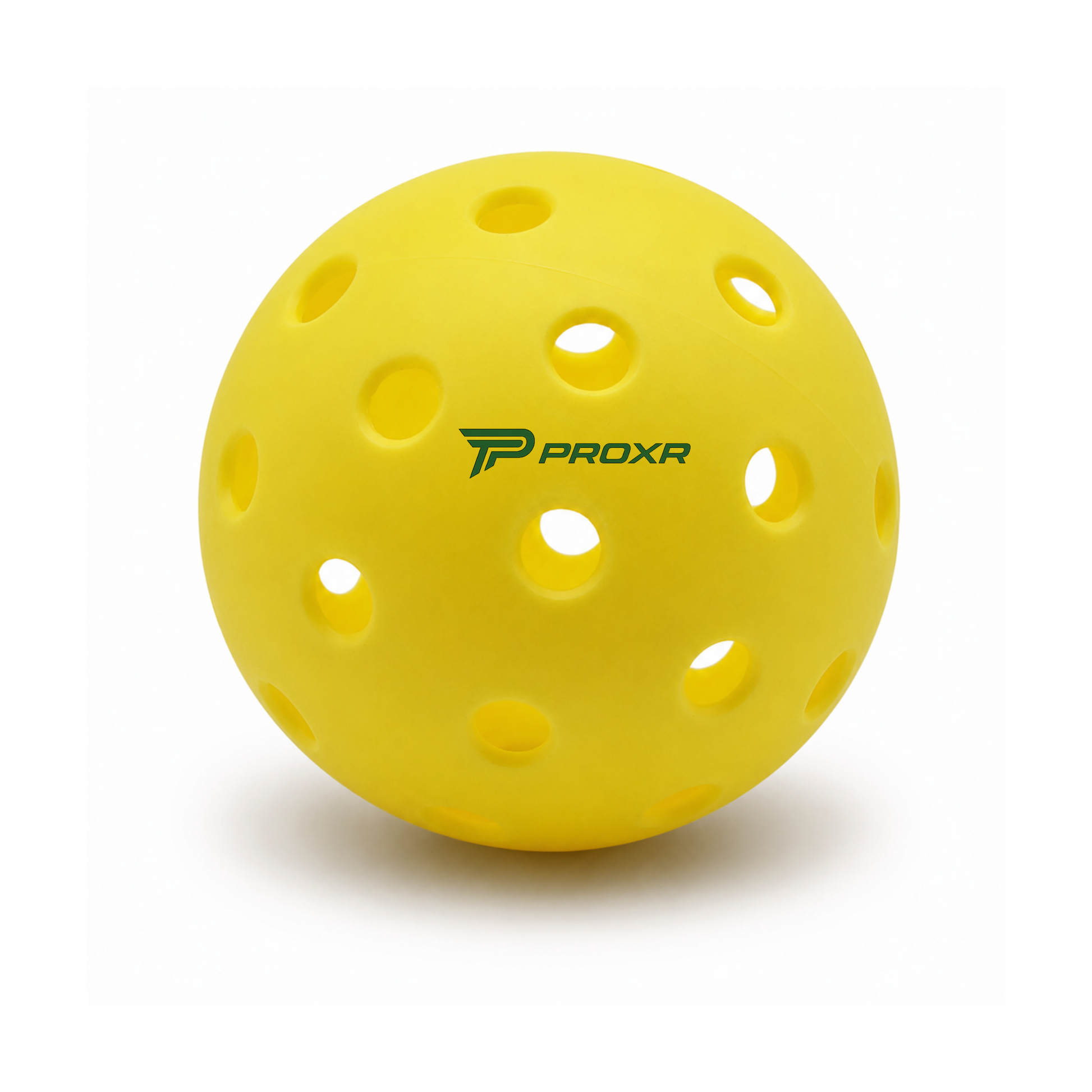 Customized Blank Pickle Balls, 3 Pack X40 Outdoor Pickleballs with a custom logo in the middle.