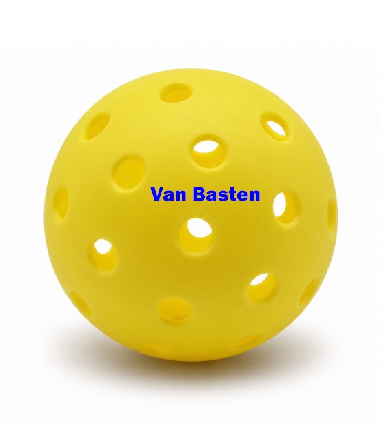 Customized Blank Pickle Balls, 6 Pack X40 Outdoor Pickleballs with a custom text in the middle