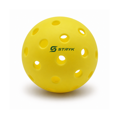 Customized Blank Pickle Balls, 6 Pack X40 Outdoor Pickleballs with a custom logo in the middle
