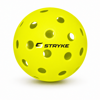 Customized Franklin Pickle Balls, 3 Pack X40 Outdoor Pickleballs with a custom logo in the middle.
