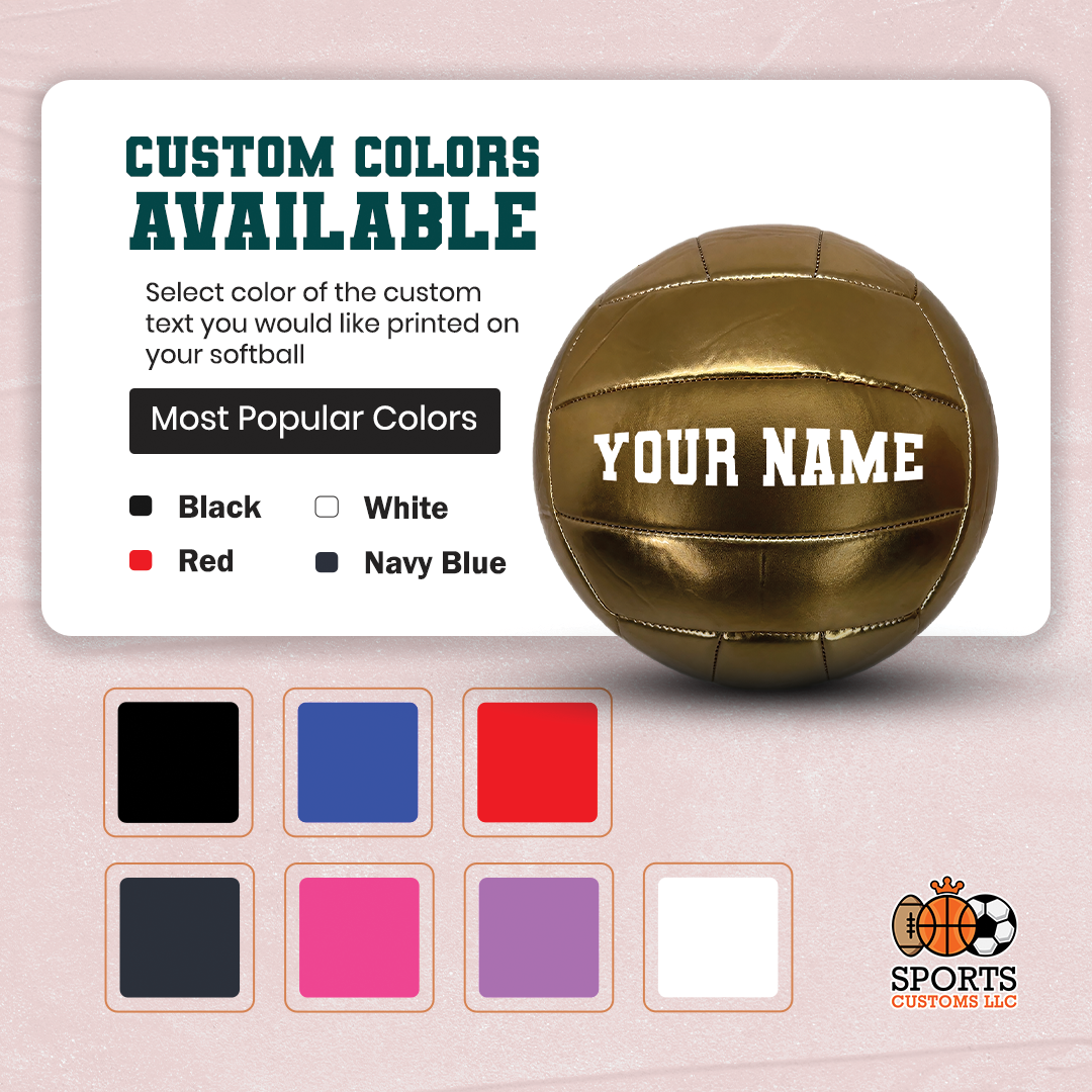 Customized Gold Volleyball Personalized Volleyball E