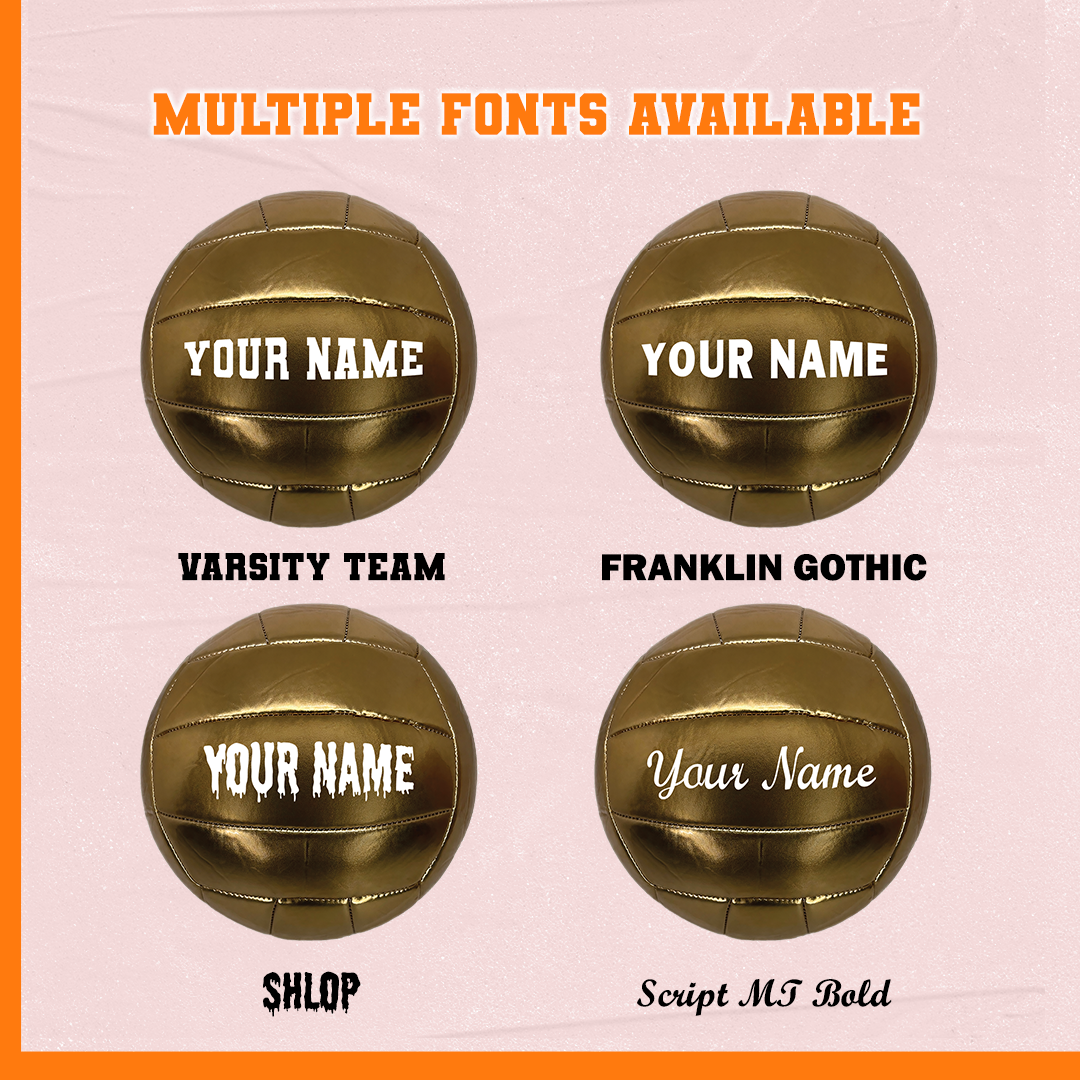 Customized Gold Volleyball Personalized Volleyball F