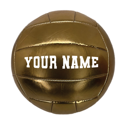 Customized Gold Volleyball Personalized with Custom Name