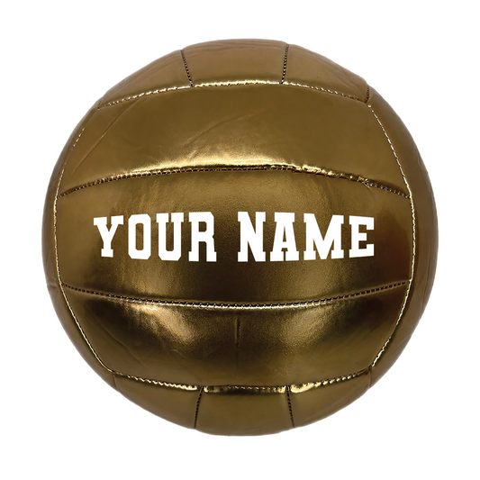 Customized Gold Volleyball Personalized with Custom Name