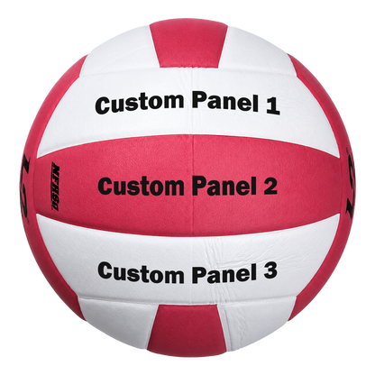 Customized Molten L2 Pink and White Volleyball Franklin Gothic Font with UV Print