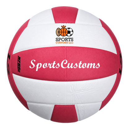 Customized Molten L2 Pink and White Volleyball  your Name your Number your Logo UV Print
