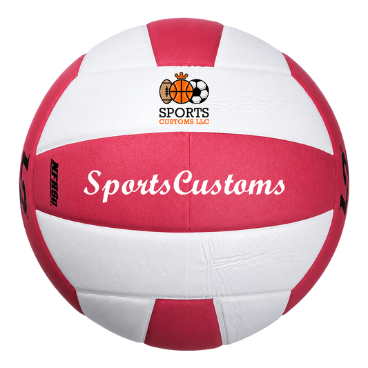 Customized Molten L2 Pink and White Volleyball  your Name your Number your Logo UV Print