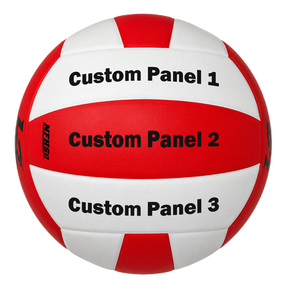 Customized Molten L2 Red and White Volleyball Franklin Gothic Font with UV Print
