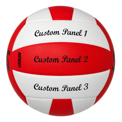Customized Molten L2 Red and White Volleyball Script MT Bold Font with UV Print