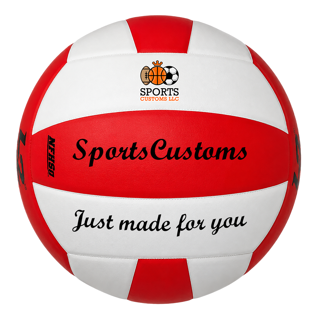 Customized Molten L2 Red and White Volleyball  your Name your Number your Logo UV Print