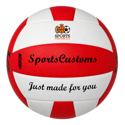 Customized Molten L2 Red and White Volleyball  your Name your Number your Logo UV Print
