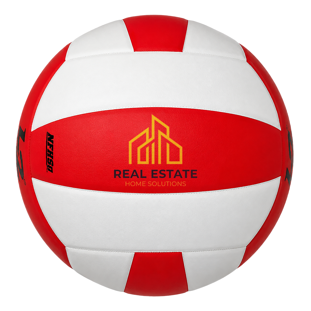 Customized Molten L2 Red and White Volleyball with UV Print Logo