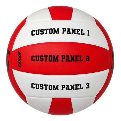 Customized Molten L2 Red and White Volleyball Varsity Team Font with UV Print