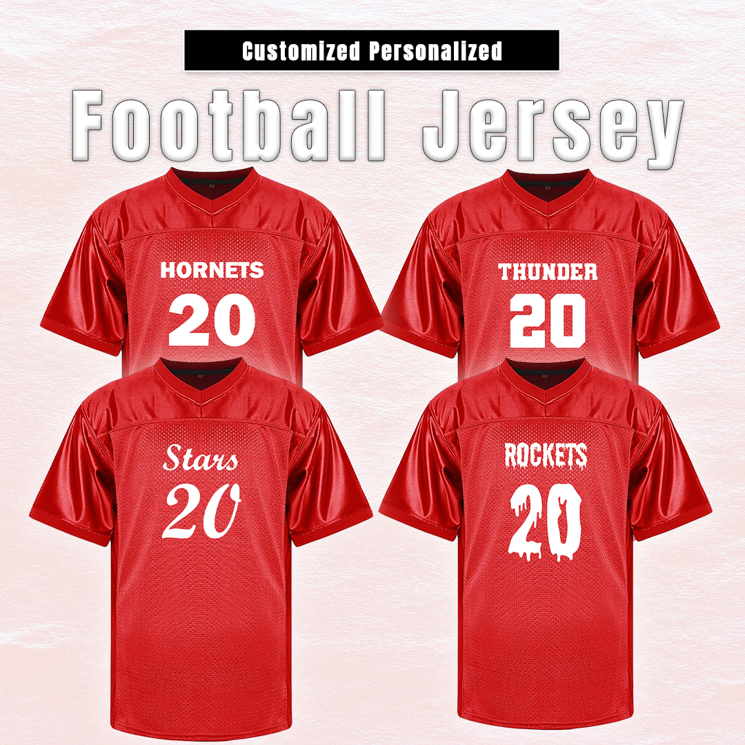 Customized Football Red Jersey Features