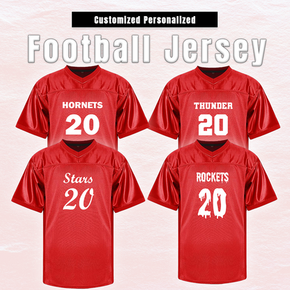 Customized Football Red Jersey Features