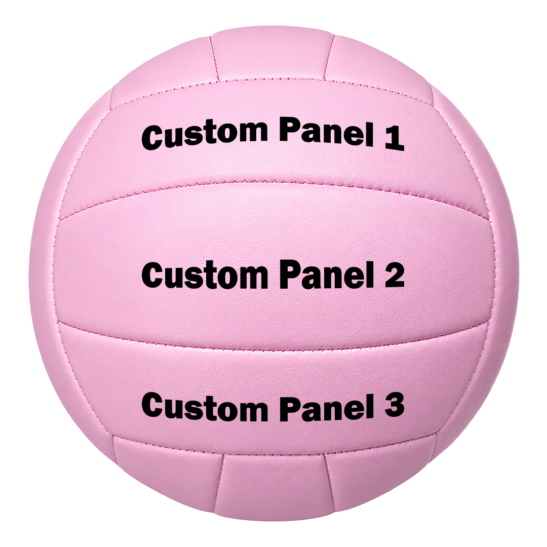 Customized All Pink Volleyball Franklin Gothic Font with UV Print