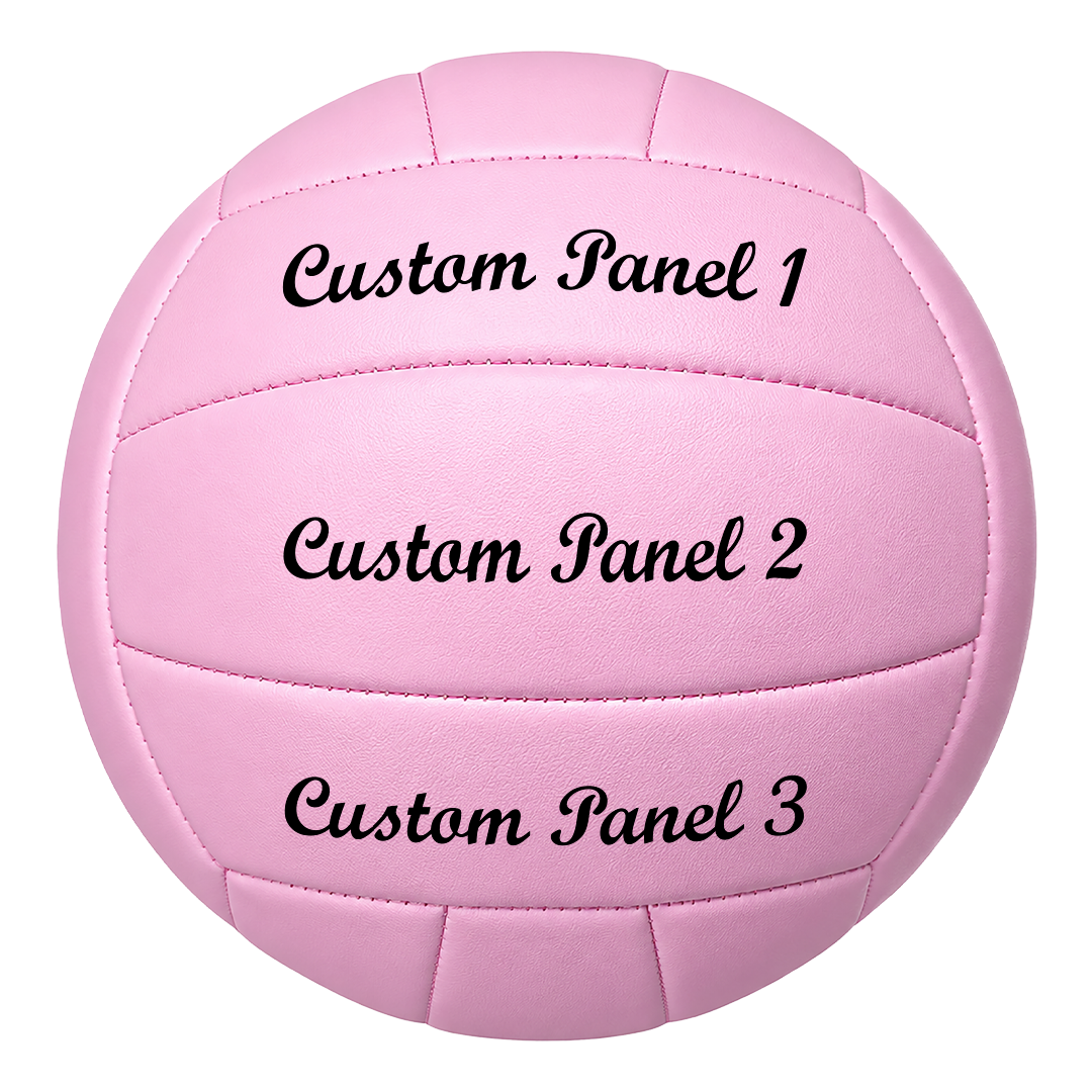 Customized All Pink Volleyball Script MT Bold Font with UV Print