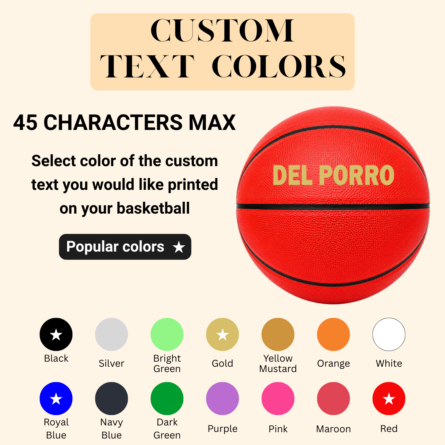 Customized Red Outdoor Basketball, Rubber Ball multi color image.