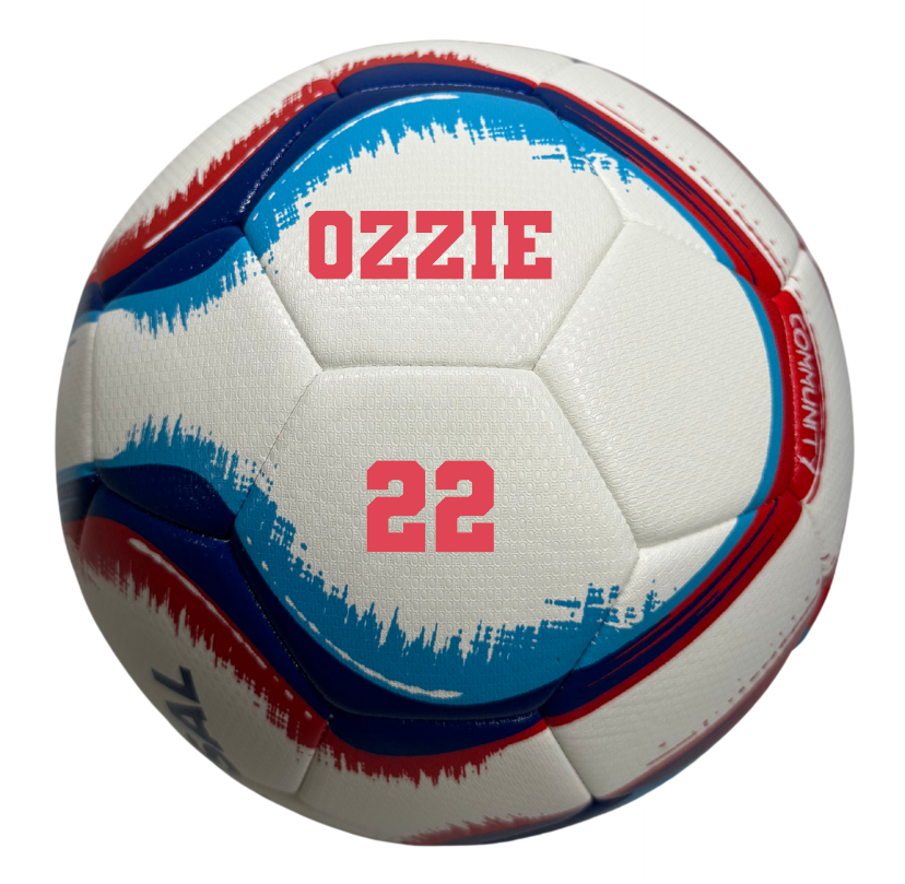 Customized Senda Futsal Ball, Belem Training Ball with custom text printed on it
