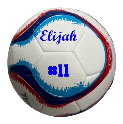 Customized Senda Futsal Ball, Belem Training Ball with custom text printed on it.