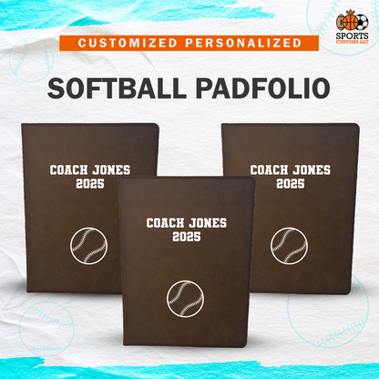 Customized  Softball Padfolio