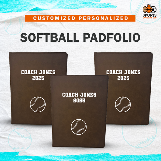 Customized  Softball Padfolio