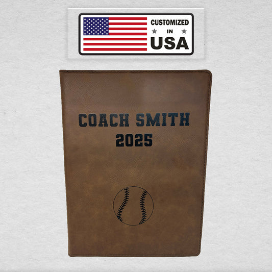 Customized Softball Padfolio customized in USA