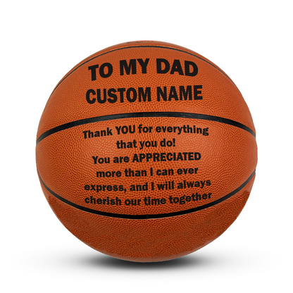Customized To My Dad Basketball Father Personalized Gift