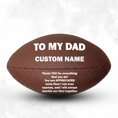 Customized Perfect Gift To My Dad Football Player