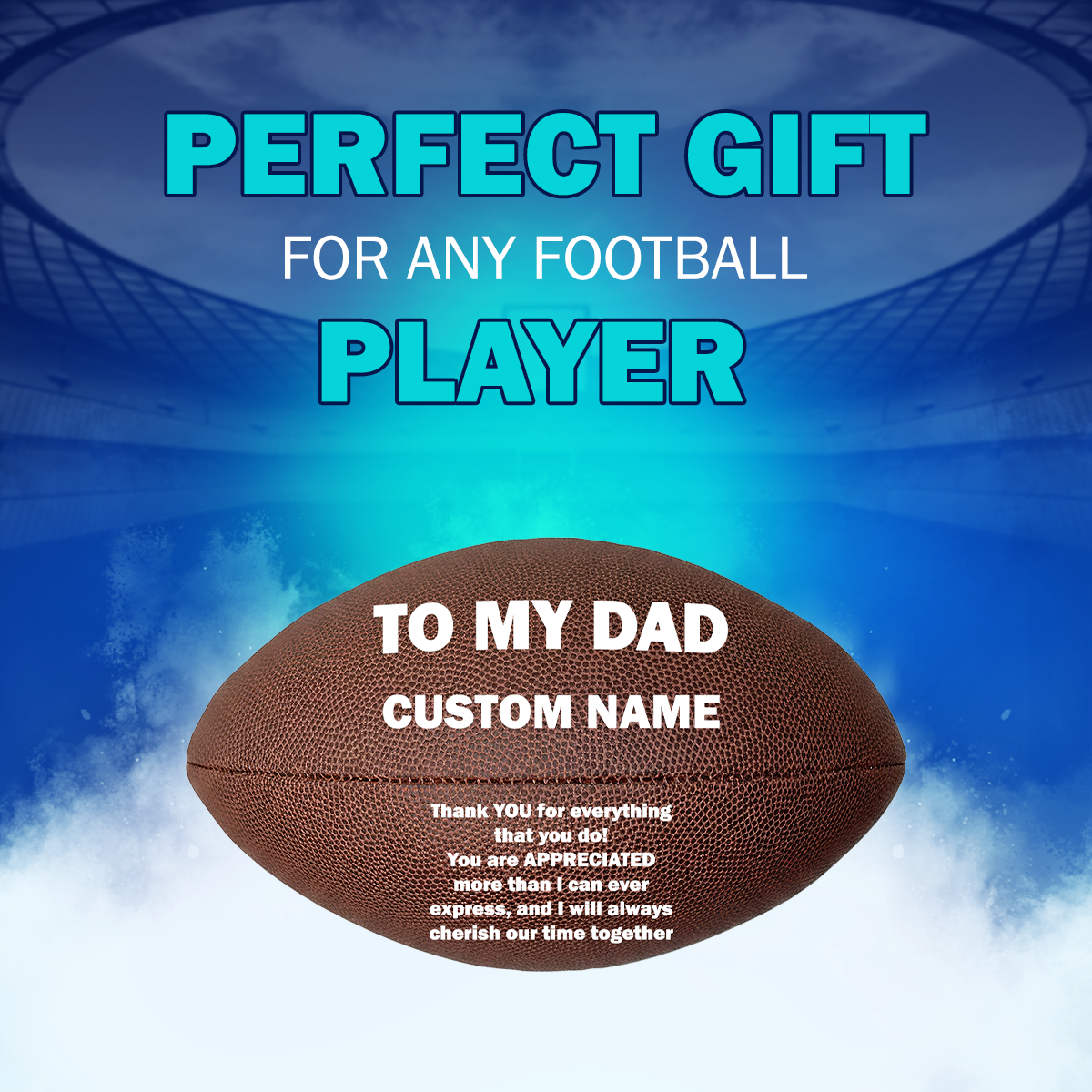 Customized in USA Perfect Gift for To my Dad Football Players
