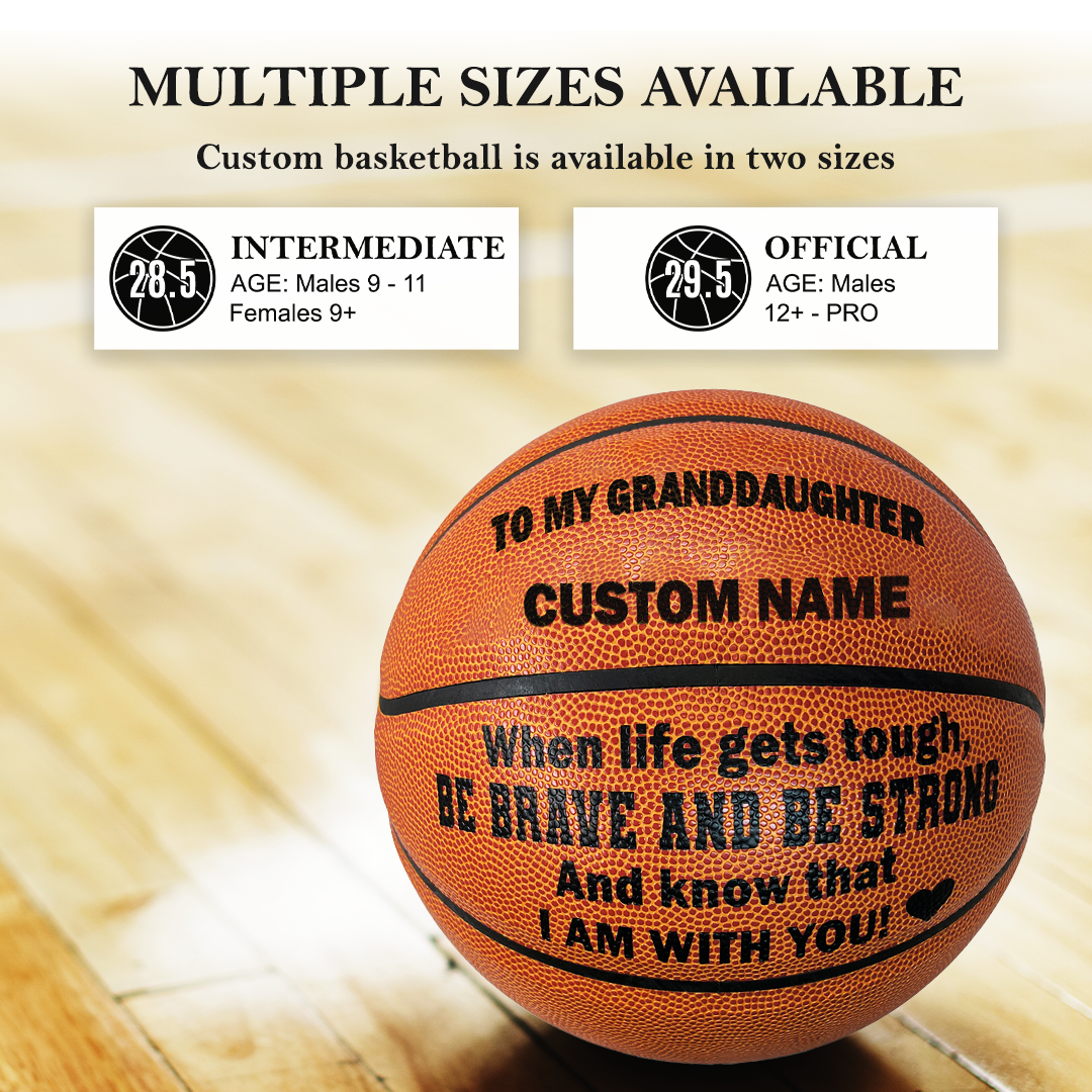 Customized To My GrandDaughter Basketball Multiple Sizes Available Player