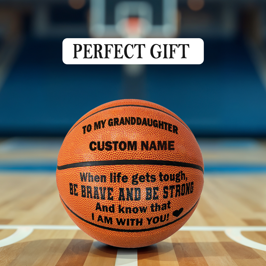 Personalized Perfect Gift To My Granddaughter Orange Basketball Player
