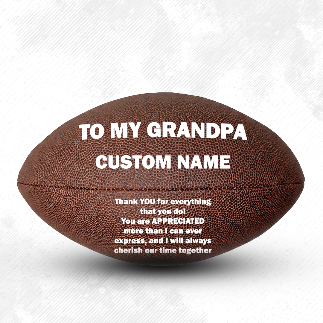 Customized To My GrandPa Football Player A