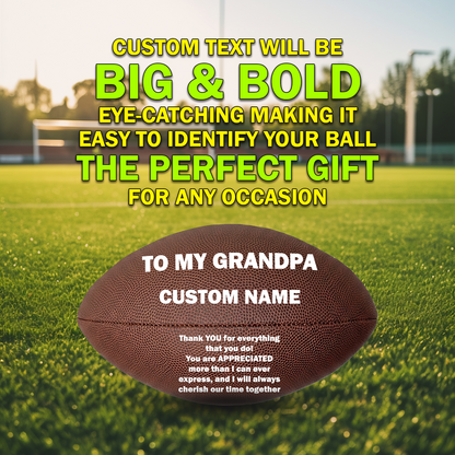 Customized in USA Perfect Gift for Grandpa Football Players