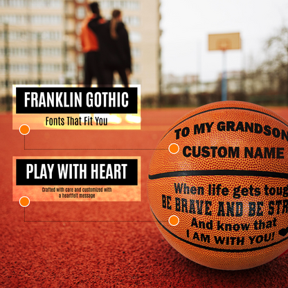 Customized To My GrandSon Basketball Franklin Gothic Font Player