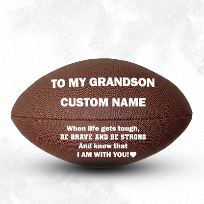 Customized Perfect Gift To My Grandson Football Player
