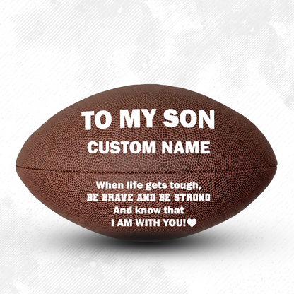 Customized To My Son Football Player Gift