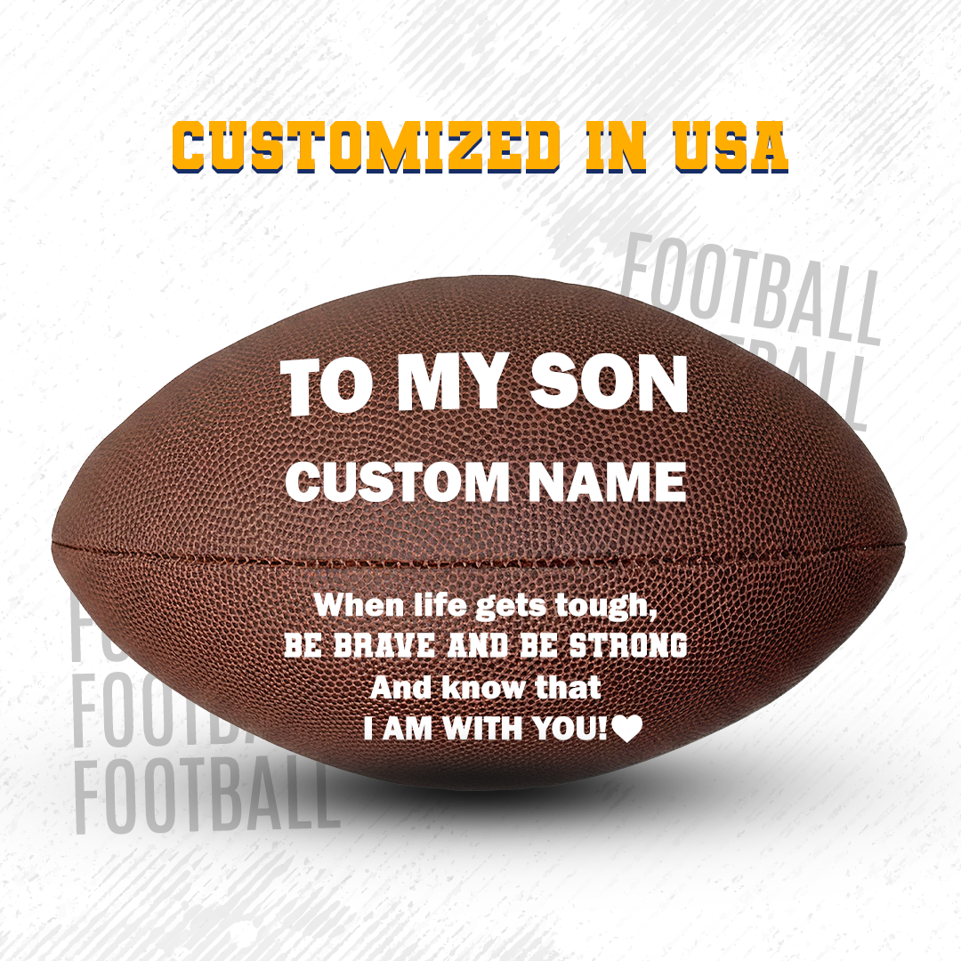 Customized in USA Perfect Gift for To my Son Football Players