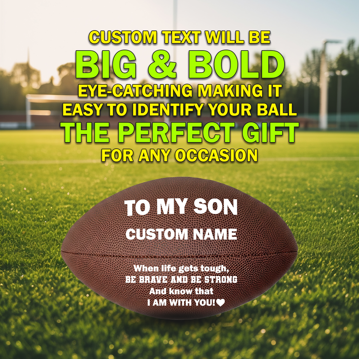 Personalized Big & Bold Custom Text Perfect Gift Players To my Son