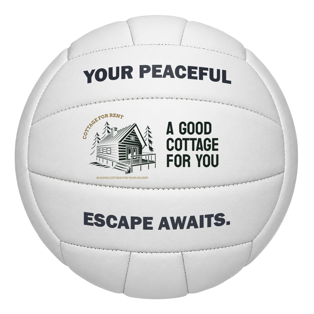 Customized White Volleyball  with 3 panels available UV Print Logo Perfect Gift for Players or Coach