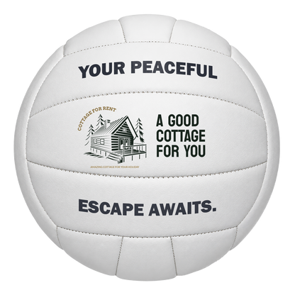 Customized White Volleyball  with 3 panels available UV Print Logo Perfect Gift for Players or Coach