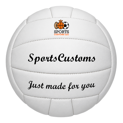 Customized White Volleyball  your Name your Number your Logo UV Print