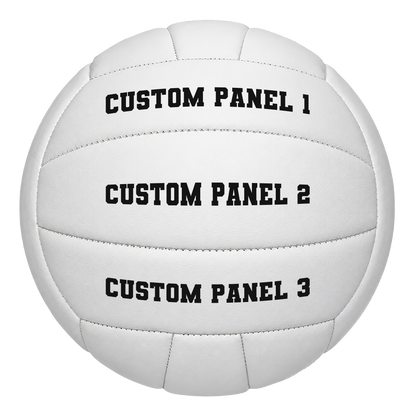 Customized White Volleyball Varsity Team Font with UV Print