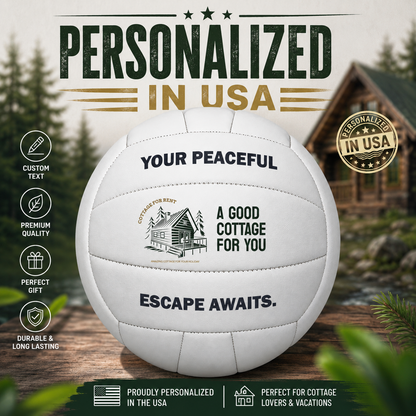 Customized White Volleyball  with 3 panels available UV Print Logo Personalized in USA