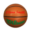 Load image into Gallery viewer, Customized Wilson Evolution Green Basketball with Red Text
