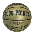 Load image into Gallery viewer, Customized Wilson Gold and Black Basketball End of Season Gift
